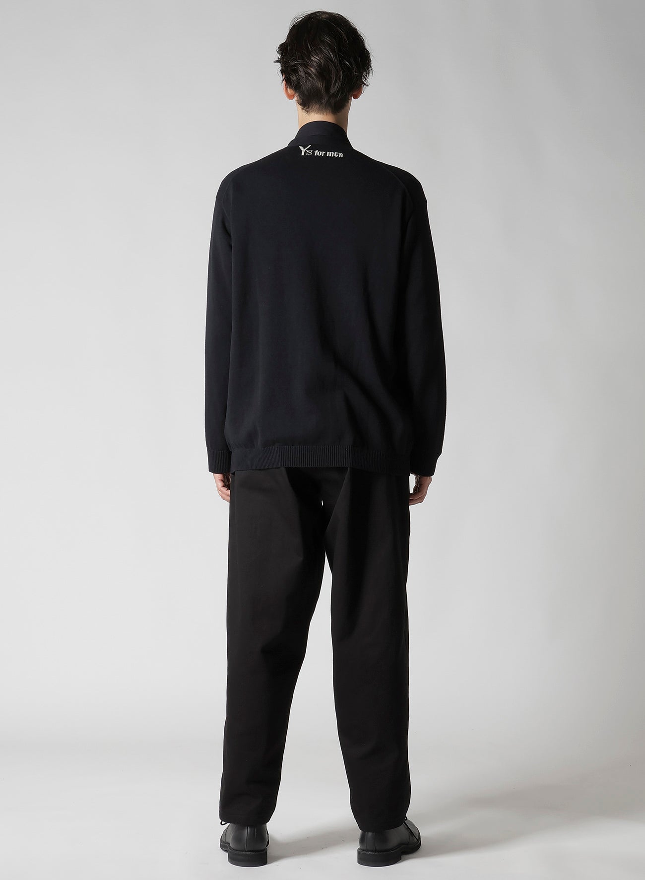 Y's for men INTERSIA LOGO CARDIGAN
