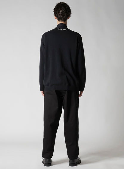 Y's for men INTERSIA LOGO CARDIGAN