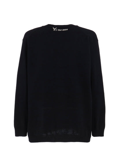 Y's for men INTERSIA LOGO CARDIGAN