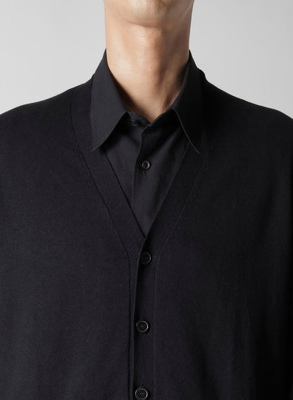 Y's for men INTERSIA LOGO CARDIGAN