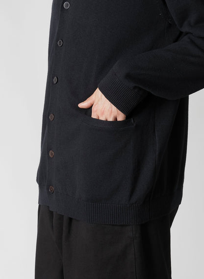 Y's for men INTERSIA LOGO CARDIGAN