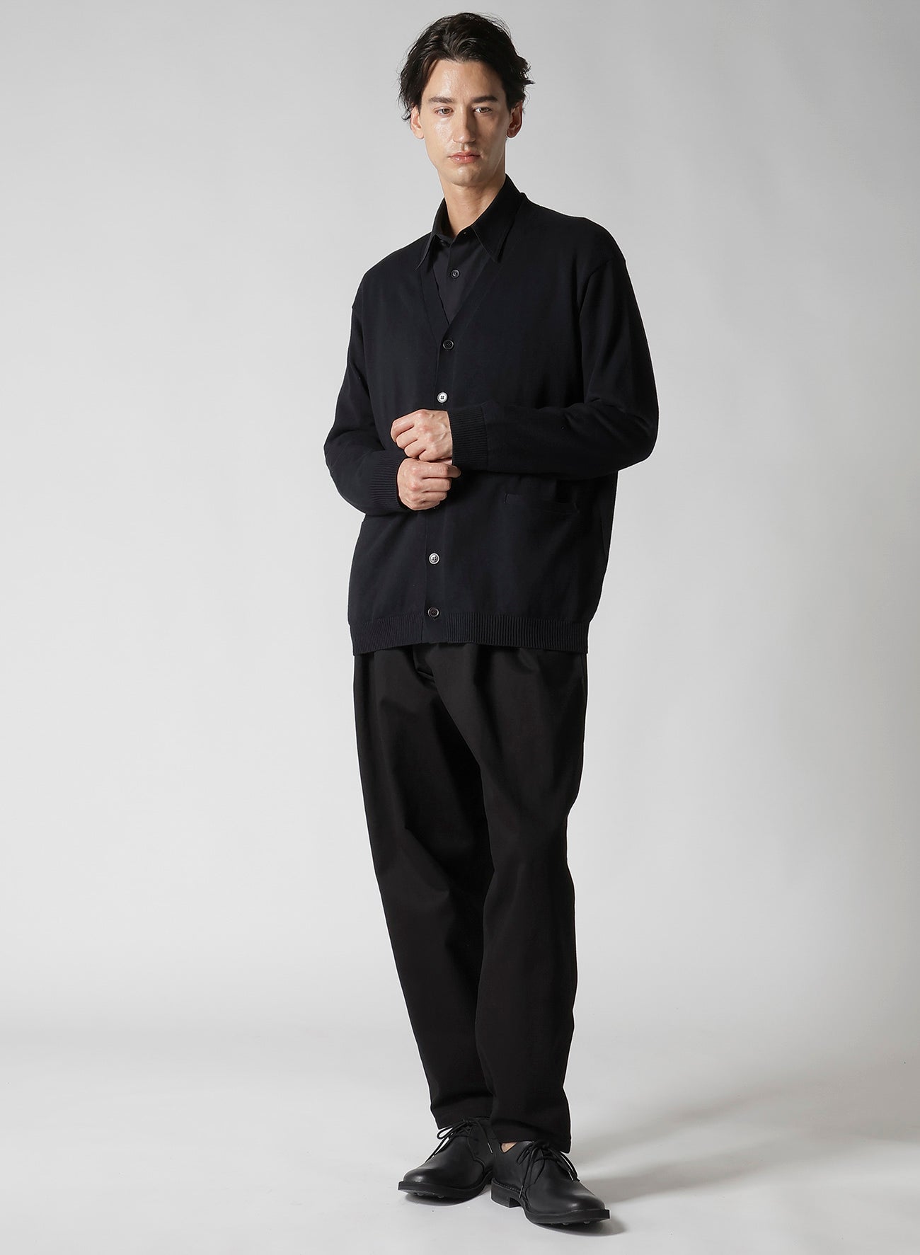 Y's for men INTERSIA LOGO CARDIGAN