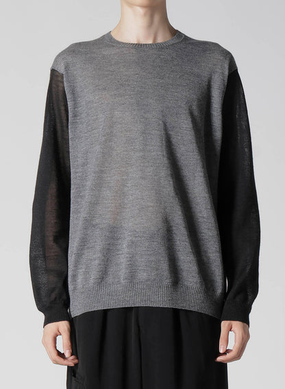 12G PULLOVER KNIT WITH LOGO
