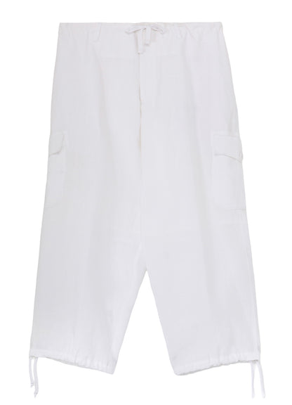 Y's for men x 120% LINO LINEN STRING PANTS WITH SIDE OUT POCKET