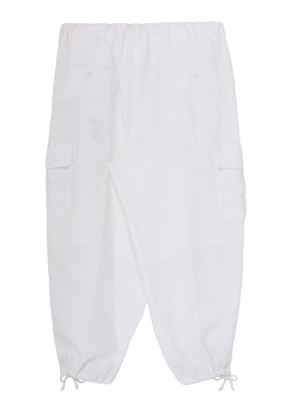 Y's for men x 120% LINO LINEN STRING PANTS WITH SIDE OUT POCKET