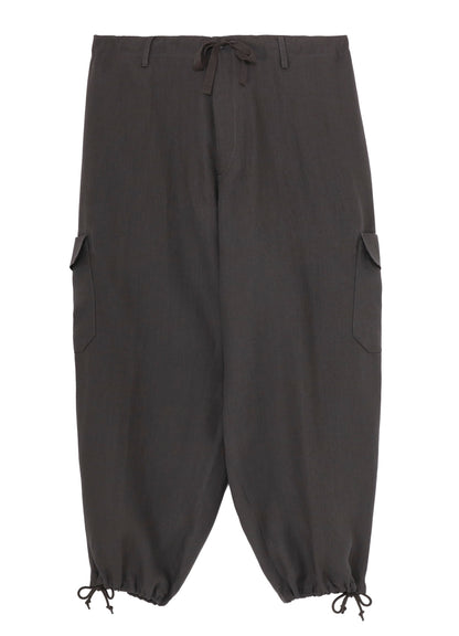 Y's for men x 120% LINO LINEN STRING PANTS WITH SIDE OUT POCKET