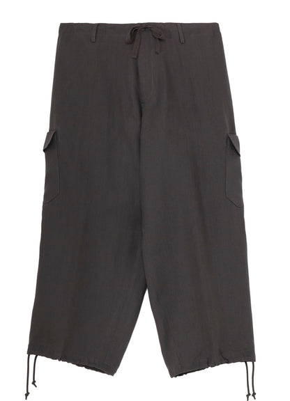 Y's for men x 120% LINO LINEN STRING PANTS WITH SIDE OUT POCKET
