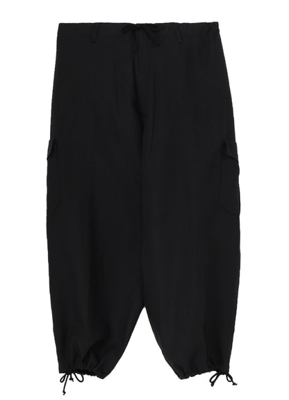 Y's for men x 120% LINO LINEN STRING PANTS WITH SIDE OUT POCKET