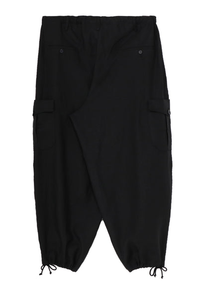 Y's for men x 120% LINO LINEN STRING PANTS WITH SIDE OUT POCKET