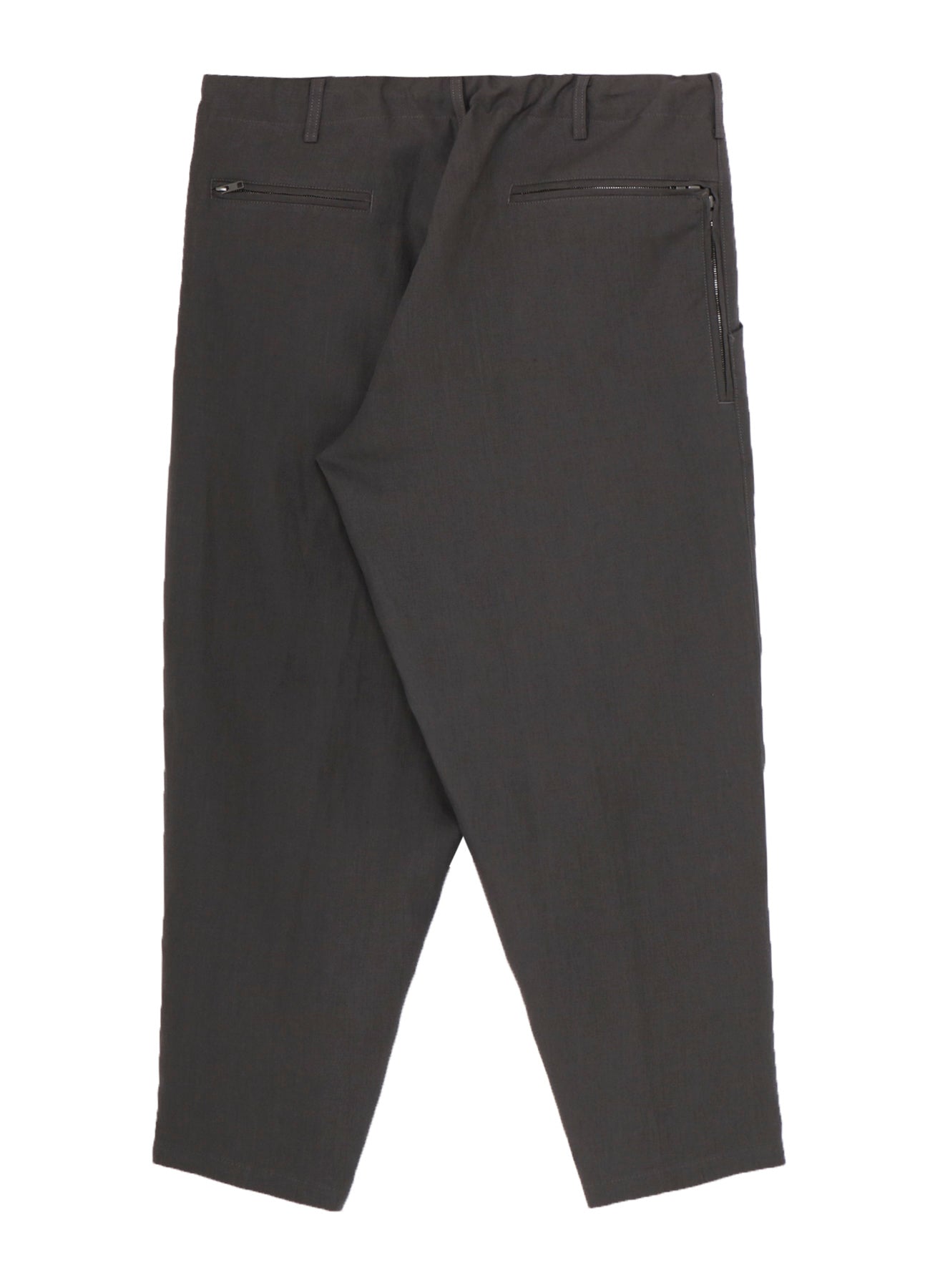 Y's for men x 120% LINO LINEN BACK SIDE ZIPPER PANTS