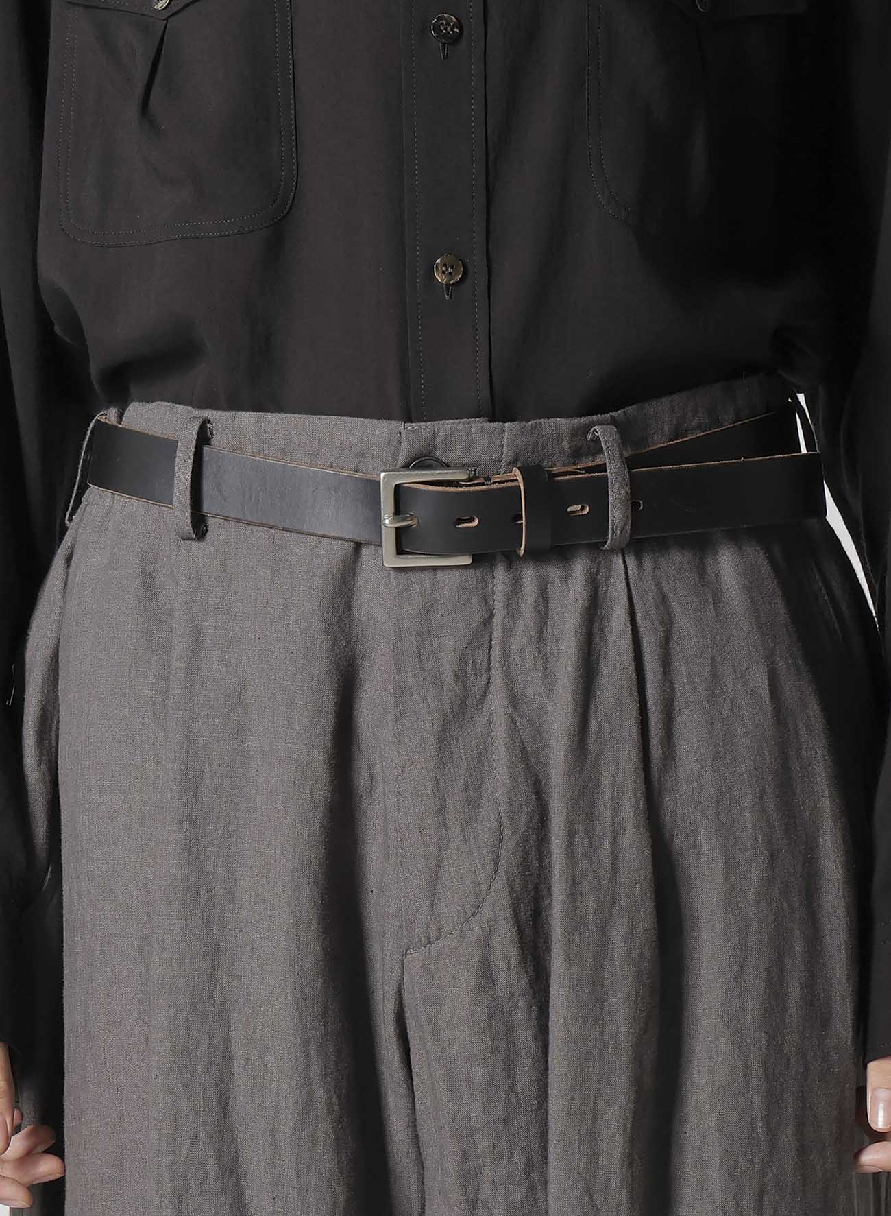 Y's for men x 120% LINO LINEN BACK SIDE ZIPPER PANTS