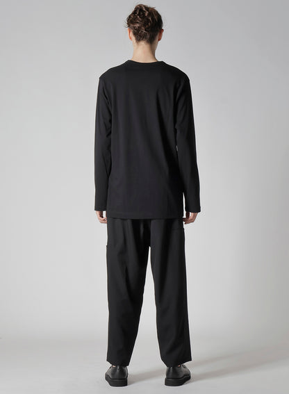 Y's for men LOGO PRINT LONG SLEEVE T-SHIRTS