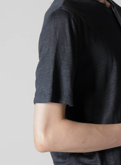 Y's for men x 120% LINO HENLEY SHORT SLEEVE T