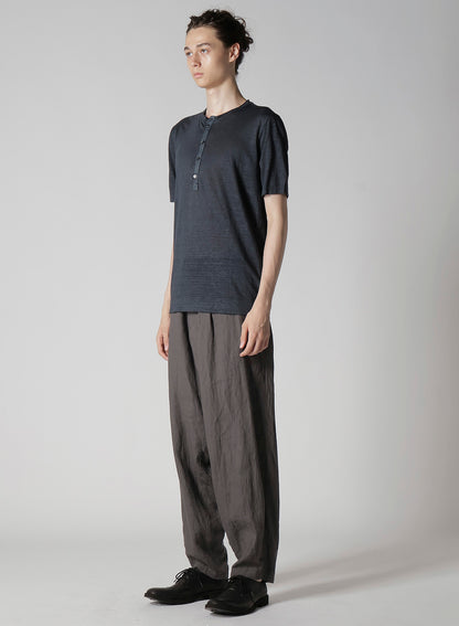 Y's for men x 120% LINO HENLEY SHORT SLEEVE T