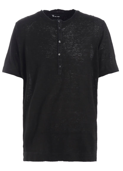 Y's for men x 120% LINO HENLEY SHORT SLEEVE T