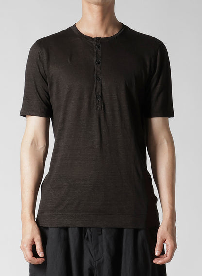 Y's for men x 120% LINO HENLEY SHORT SLEEVE T