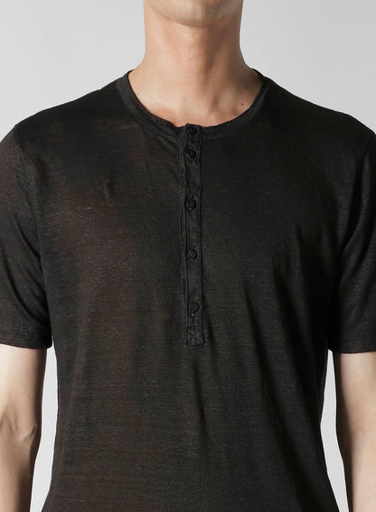 Y's for men x 120% LINO HENLEY SHORT SLEEVE T