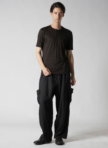 Y's for men x 120% LINO HENLEY SHORT SLEEVE T