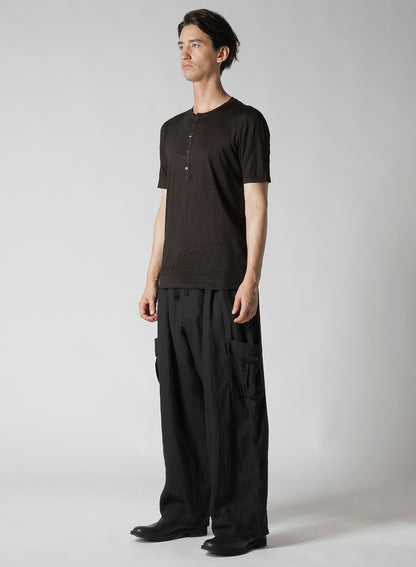 Y's for men x 120% LINO HENLEY SHORT SLEEVE T