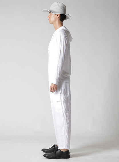 Y's for men x 120% LINO HENLEY HOODIE LONG SLEEVE T