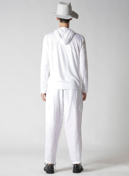 Y's for men x 120% LINO HENLEY HOODIE LONG SLEEVE T