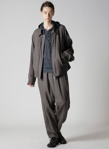 Y's for men x 120% LINO HENLEY HOODIE LONG SLEEVE T