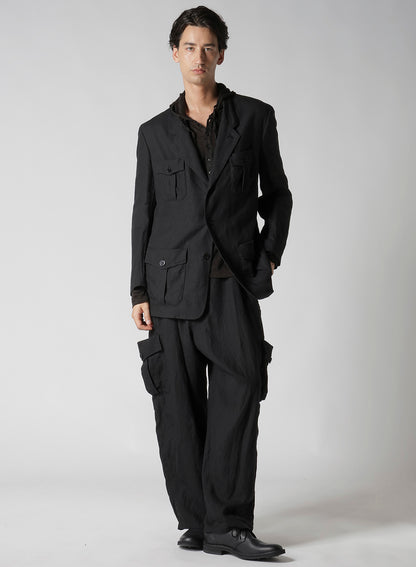 Y's for men x 120% LINO HENLEY HOODIE LONG SLEEVE T