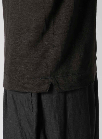 Y's for men x 120% LINO HENLEY HOODIE LONG SLEEVE T