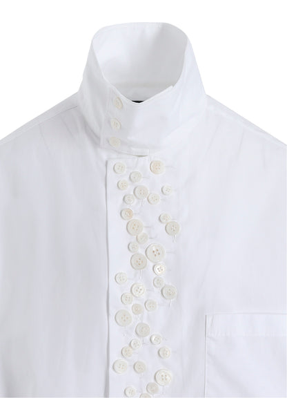 P・100/2 BROAD LONG SLV MANY BUTTONS SHIRT