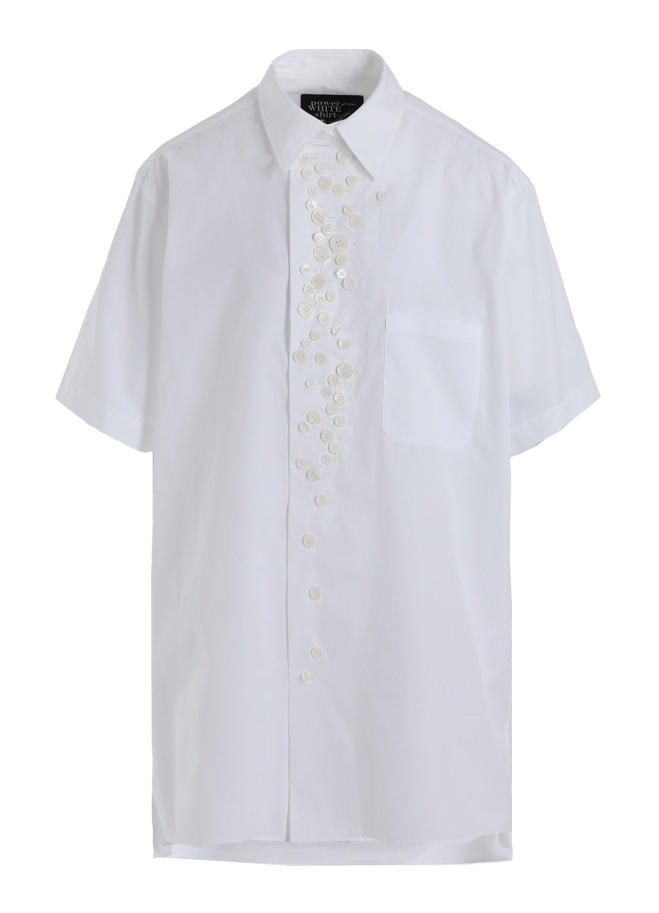 P・100/2 BROAD SHORT SLV MANY BUTTONS SHIRT