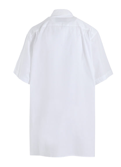 P・100/2 BROAD SHORT SLV MANY BUTTONS SHIRT