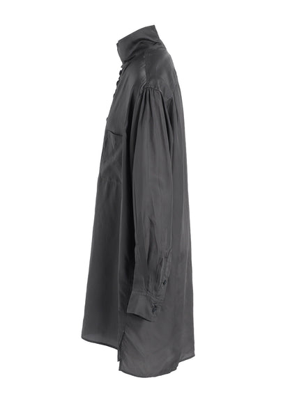 P・CUPRO LONG SLV MANY BUTTONS SHIRT