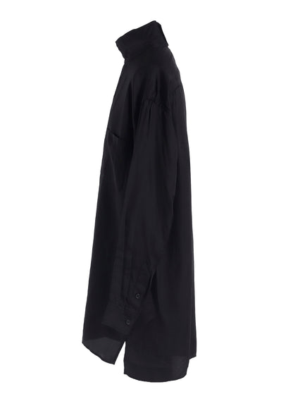 P・CUPRO LONG SLV MANY BUTTONS SHIRT