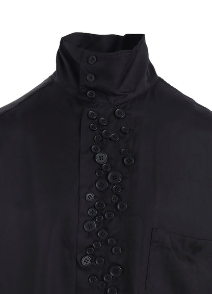 P・CUPRO LONG SLV MANY BUTTONS SHIRT