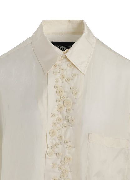 P・100/2 BROAD SHORT SLV MANY BUTTONS SHIRT