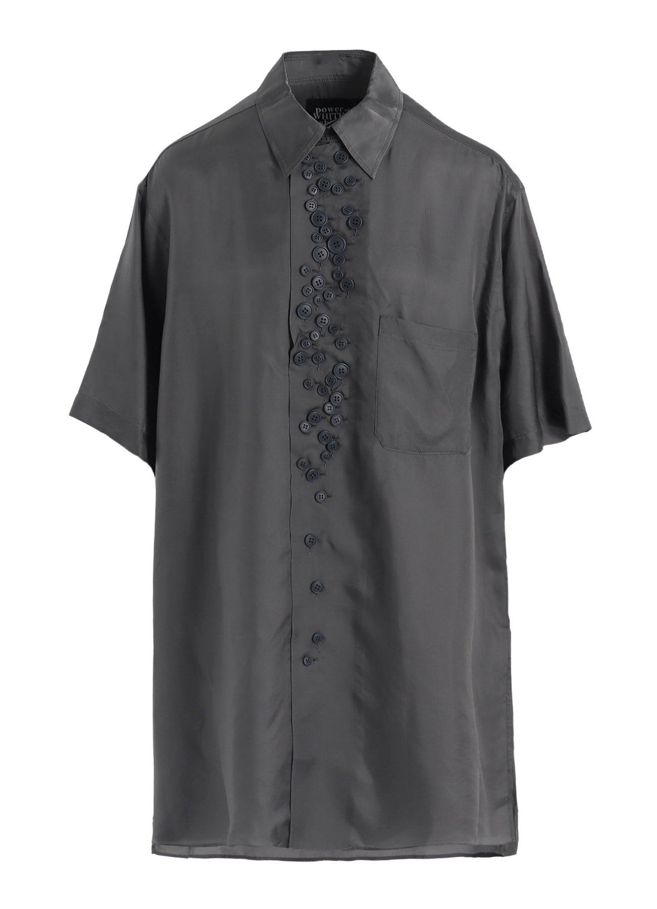 P・100/2 BROAD SHORT SLV MANY BUTTONS SHIRT