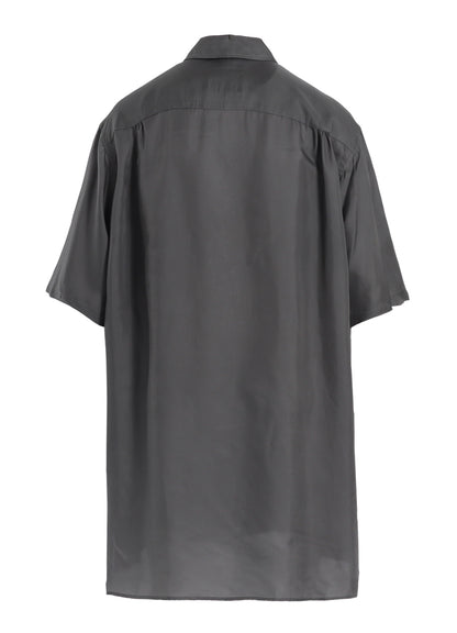 P・100/2 BROAD SHORT SLV MANY BUTTONS SHIRT