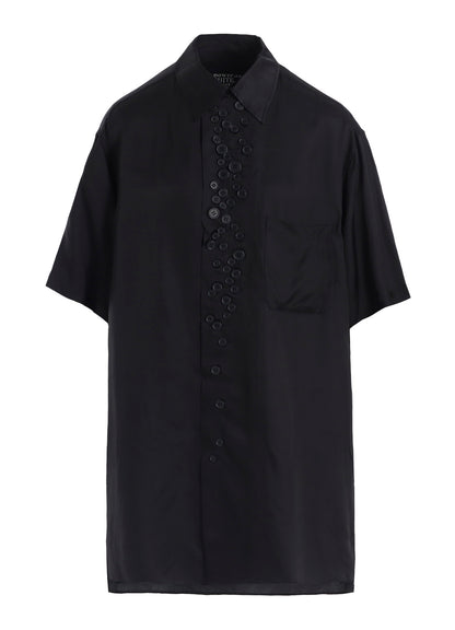 P・100/2 BROAD SHORT SLV MANY BUTTONS SHIRT