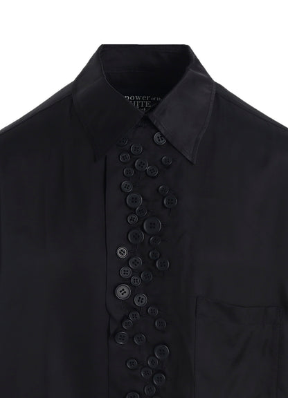 P・100/2 BROAD SHORT SLV MANY BUTTONS SHIRT