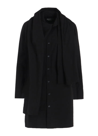 P・100/2 BROAD STOLE DETAIL SHIRT
