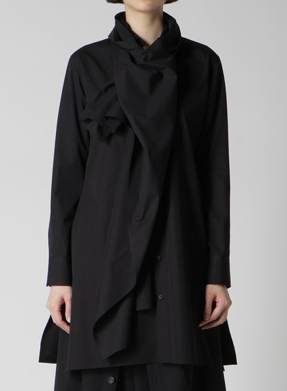 P・100/2 BROAD STOLE DETAIL SHIRT