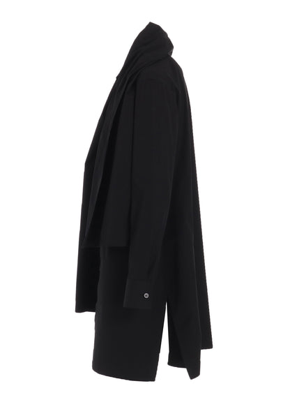 P・100/2 BROAD STOLE DETAIL SHIRT