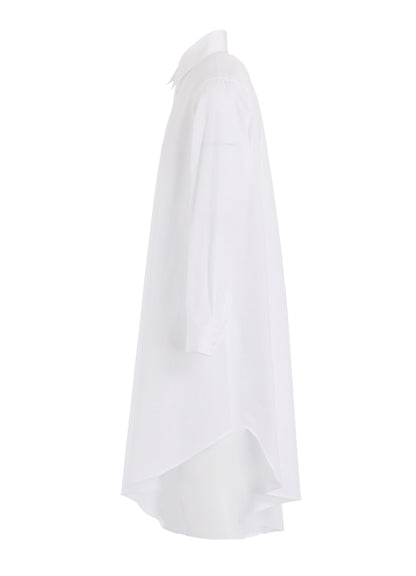 P・100/2 BROAD FLARE LONG DRESS SHIRT