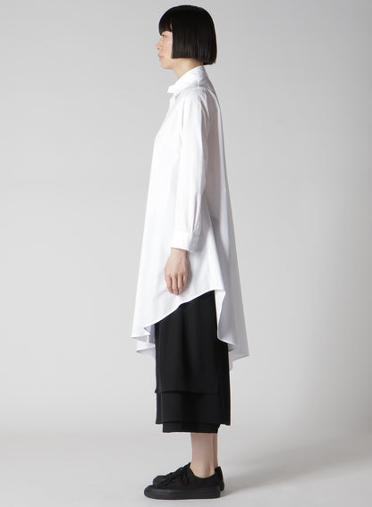 P・100/2 BROAD FLARE LONG DRESS SHIRT