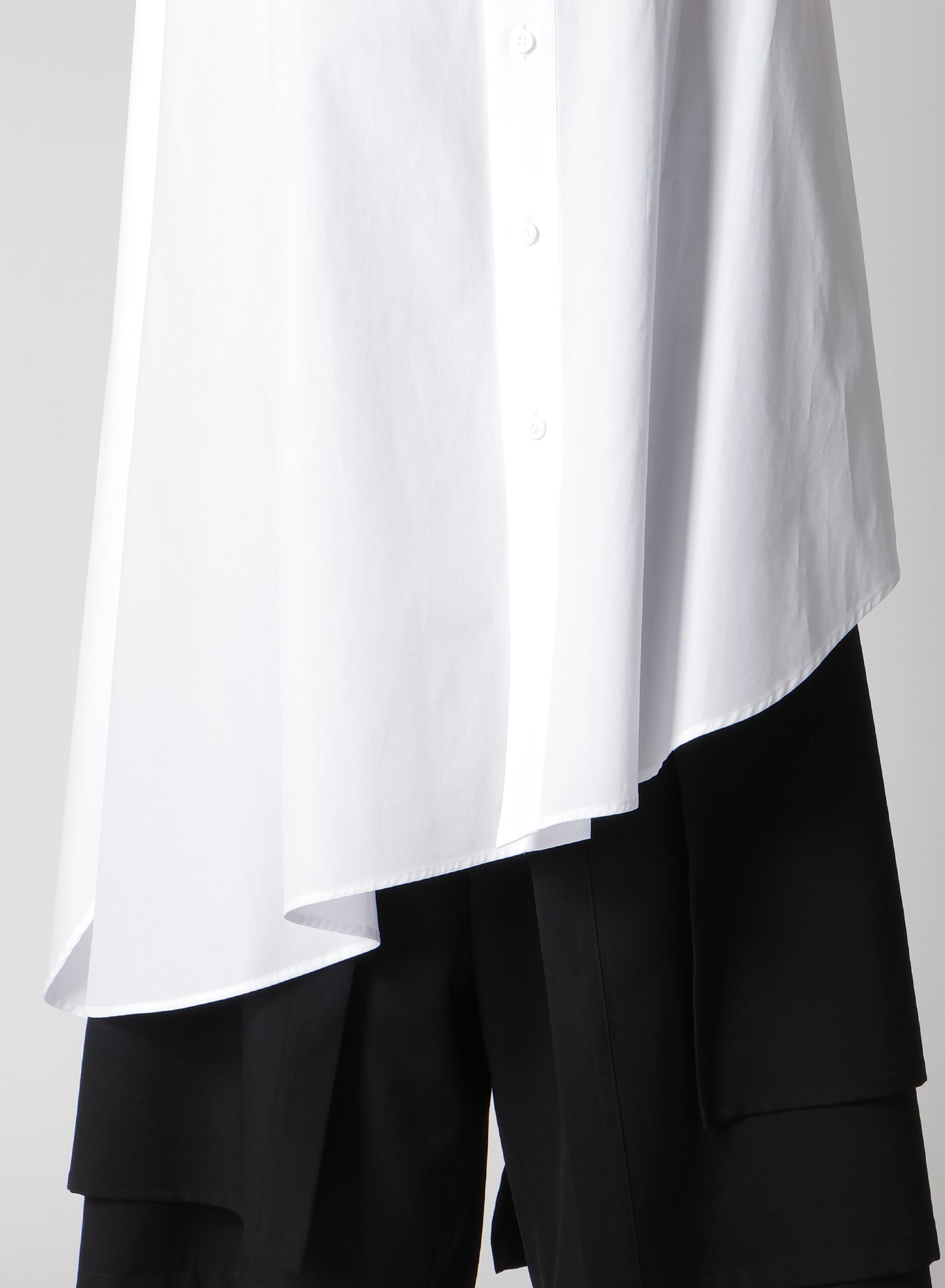 P・100/2 BROAD FLARE LONG DRESS SHIRT