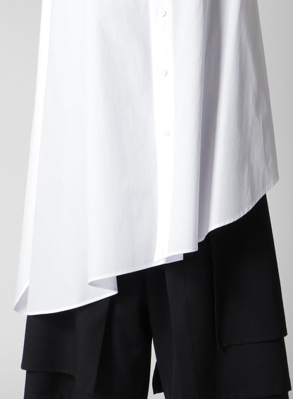 P・100/2 BROAD FLARE LONG DRESS SHIRT