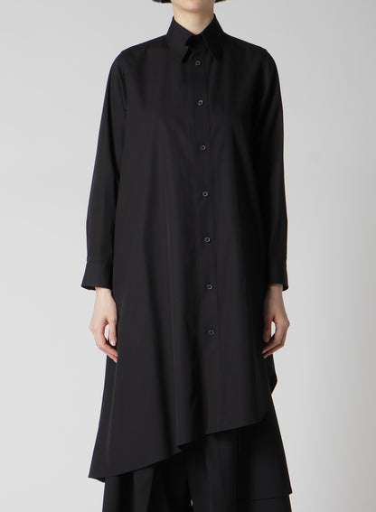 P・100/2 BROAD FLARE LONG DRESS SHIRT