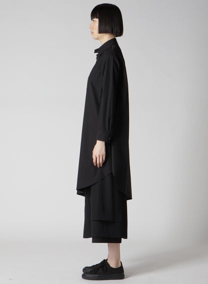 P・100/2 BROAD FLARE LONG DRESS SHIRT