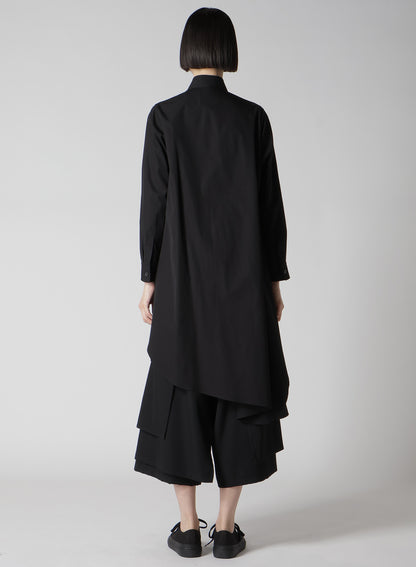 P・100/2 BROAD FLARE LONG DRESS SHIRT