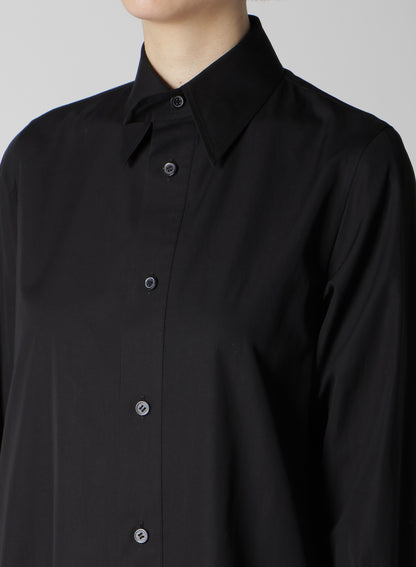P・100/2 BROAD FLARE LONG DRESS SHIRT